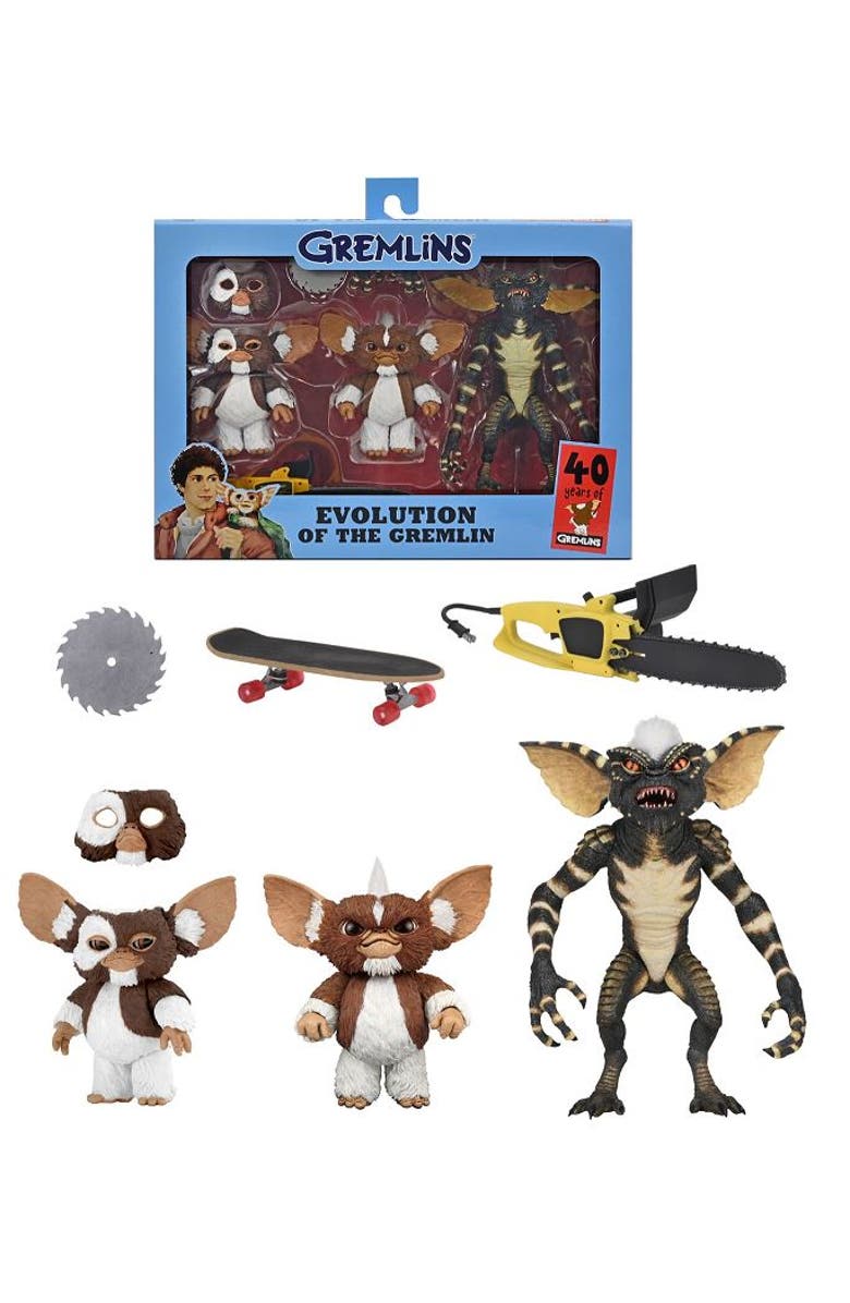 NECA Evolution of a Gremlin (Gremlins) NECA 7" Scale Action Figure Box Set, Main, color,