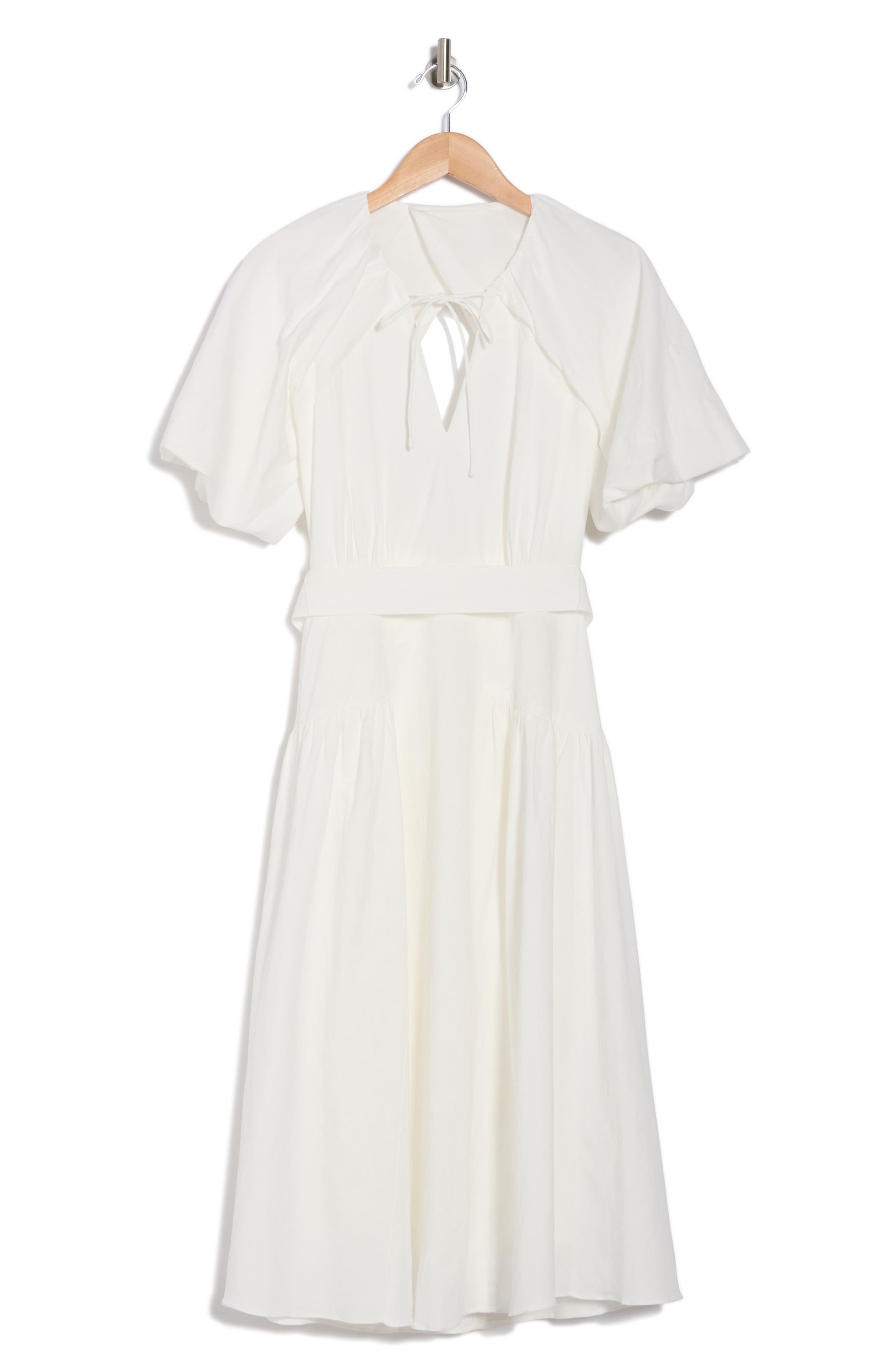 Reiss Alice Cotton Puff Sleeve Dress