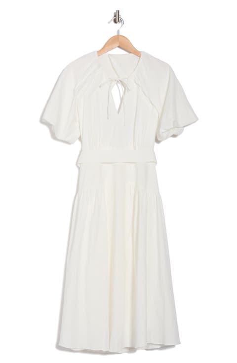 Alice Cotton Puff Sleeve Dress