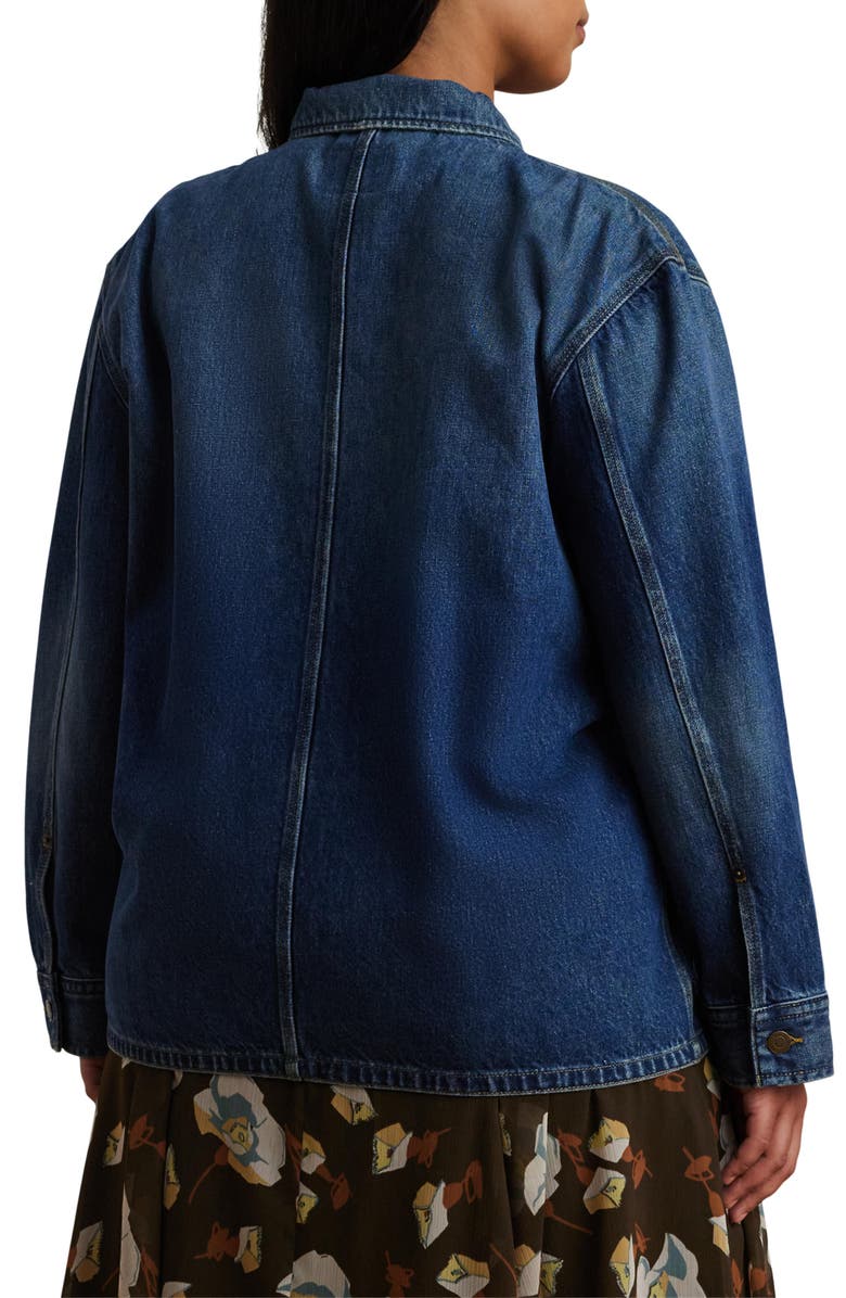 Lauren Ralph Lauren Denim Shirt Jacket, Alternate, color, 