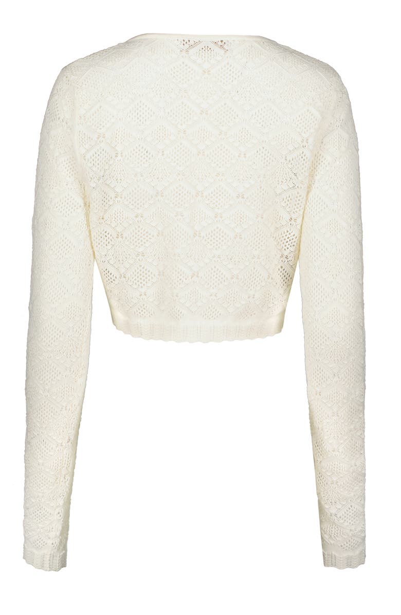 Bishop + Young Monet Long Sleeve Cardigan, Alternate, color, Ivory