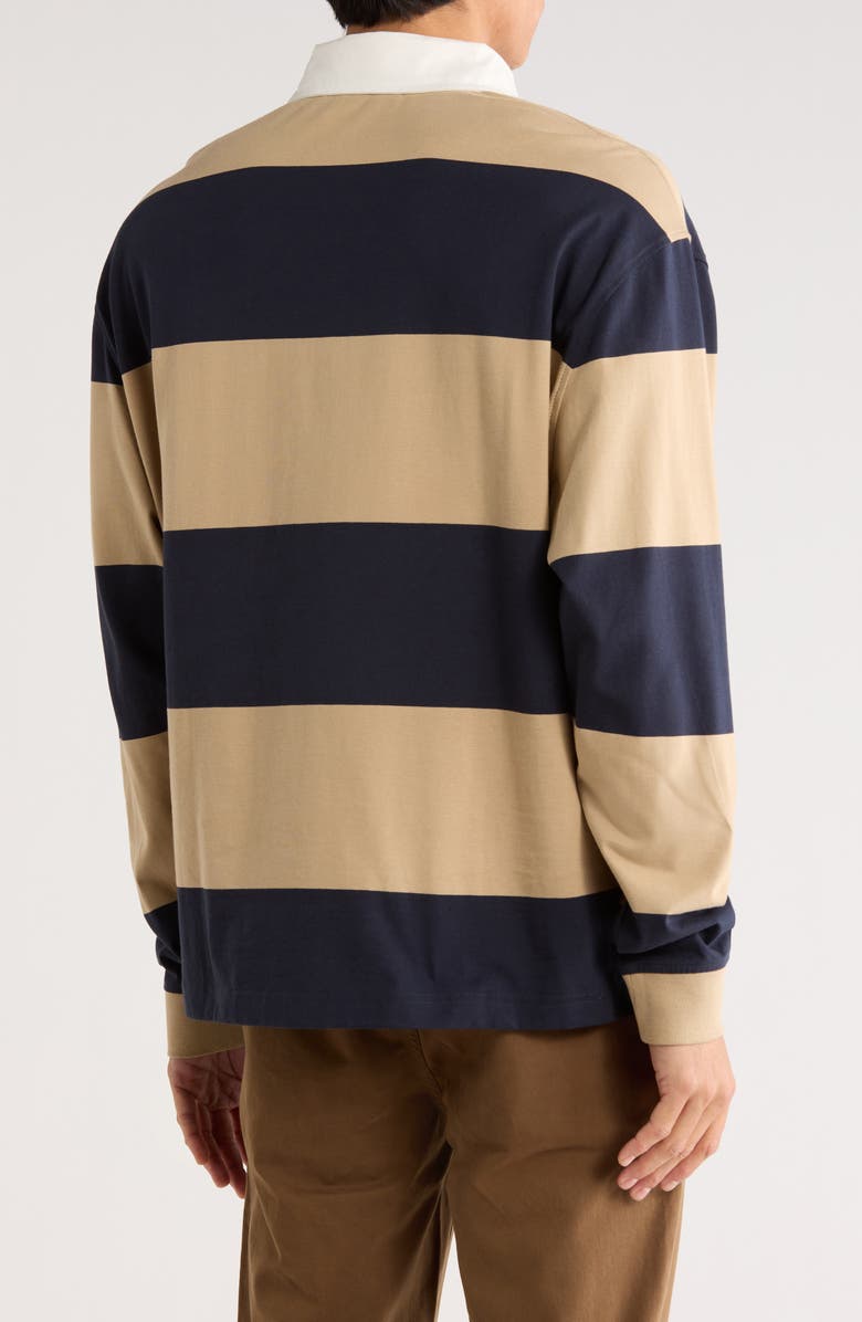 BOSS Noresti Stripe Long Sleeve Polo, Alternate, color, Open Miscellaneous