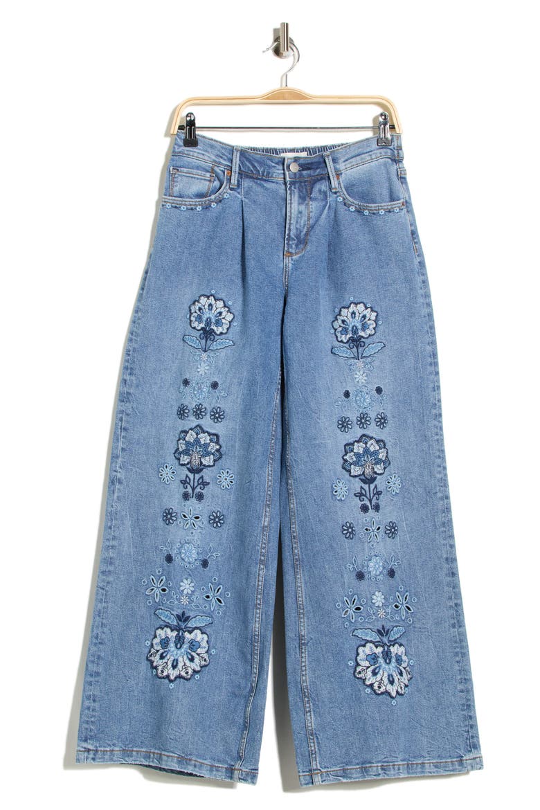 Eloise Wide Leg Jeans, Alternate, color, MEDIUM WASH