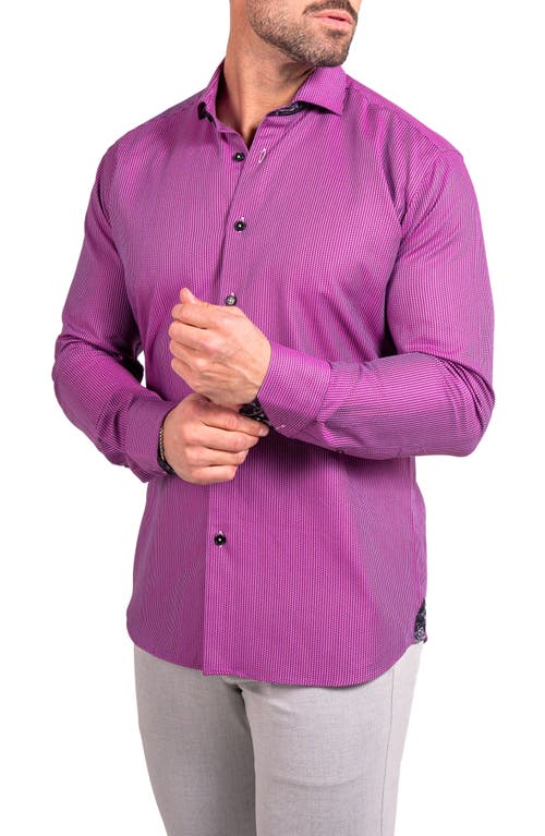 Maceoo Einstein Ascension Contemporary Fit Button-up Shirt In Purple