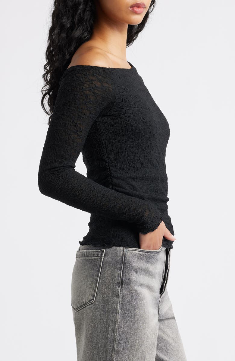 BP. One-Shoulder Lace Top, Alternate, color, Black