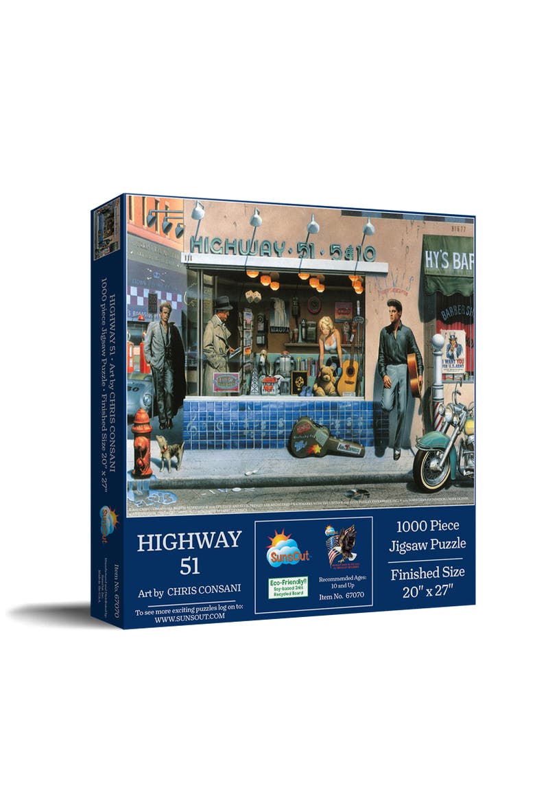 Highway 51 1000 piece Jigsaw Puzzle for Adults, Main, color, Multicolor
