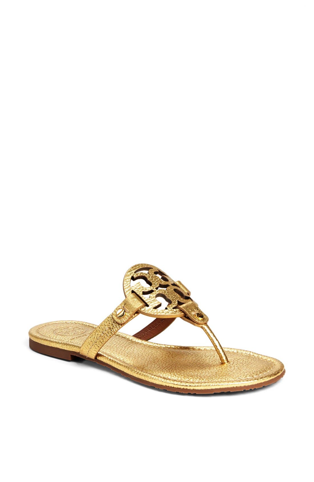 'Miller' Flip Flop, Main, color, GOLD