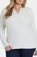 NYDJ Metallic Rib Top