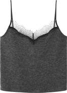 MANGO Lace Trim Camisole