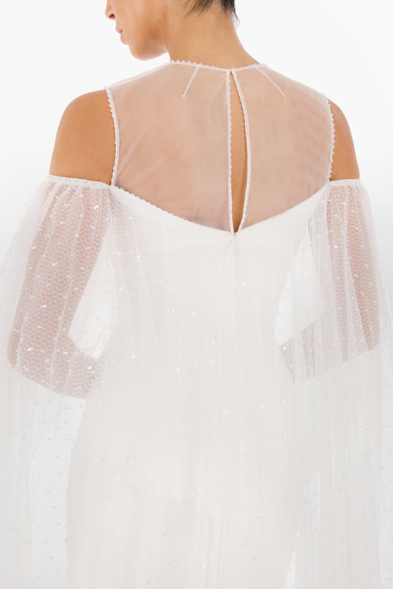 Trevi Ruffled Dress, Alternate, color, Ivory