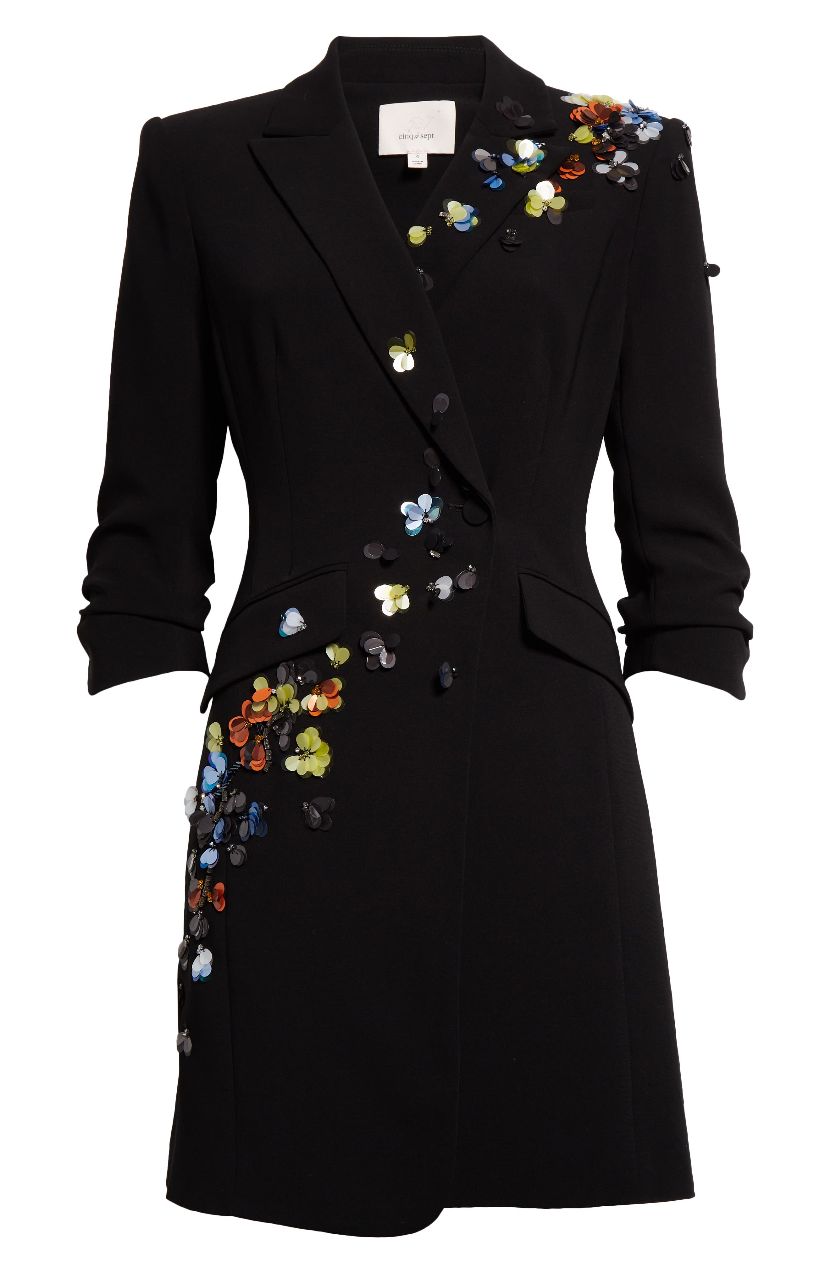 cinq a sept linnea sequin blazer dress Linnea Sequin Flower Blazer Dress (Women)