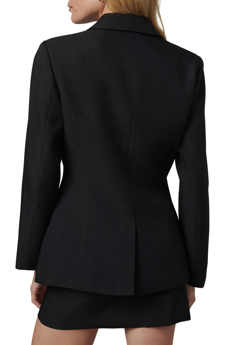 The Chloe Cinched Blazer, Alternate, color, BLACK