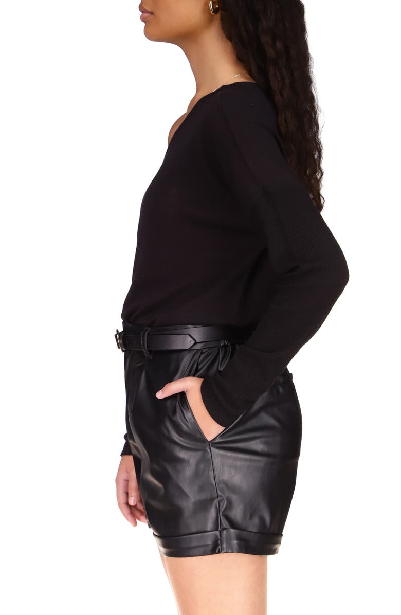 Sanctuary Love Sign One-Shoulder Top, Alternate, color, 