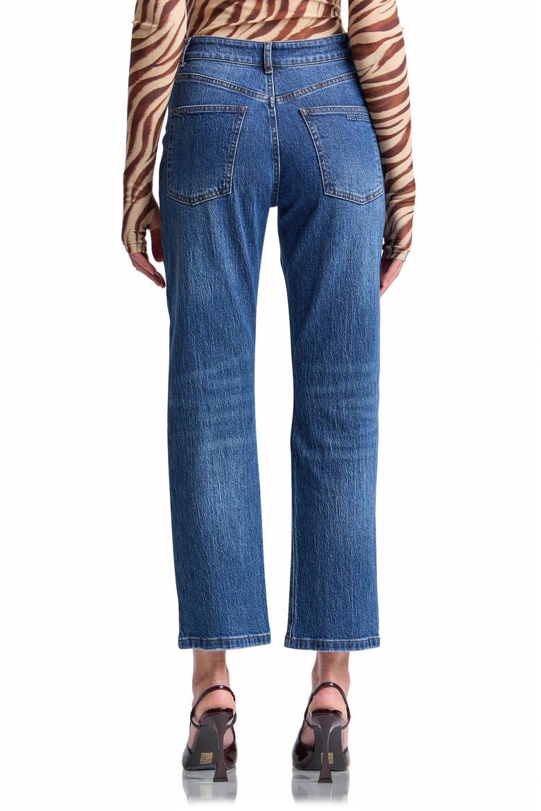 Mixed Media Panel Straight Leg Jeans, Alternate, color, HERITAGE WASH