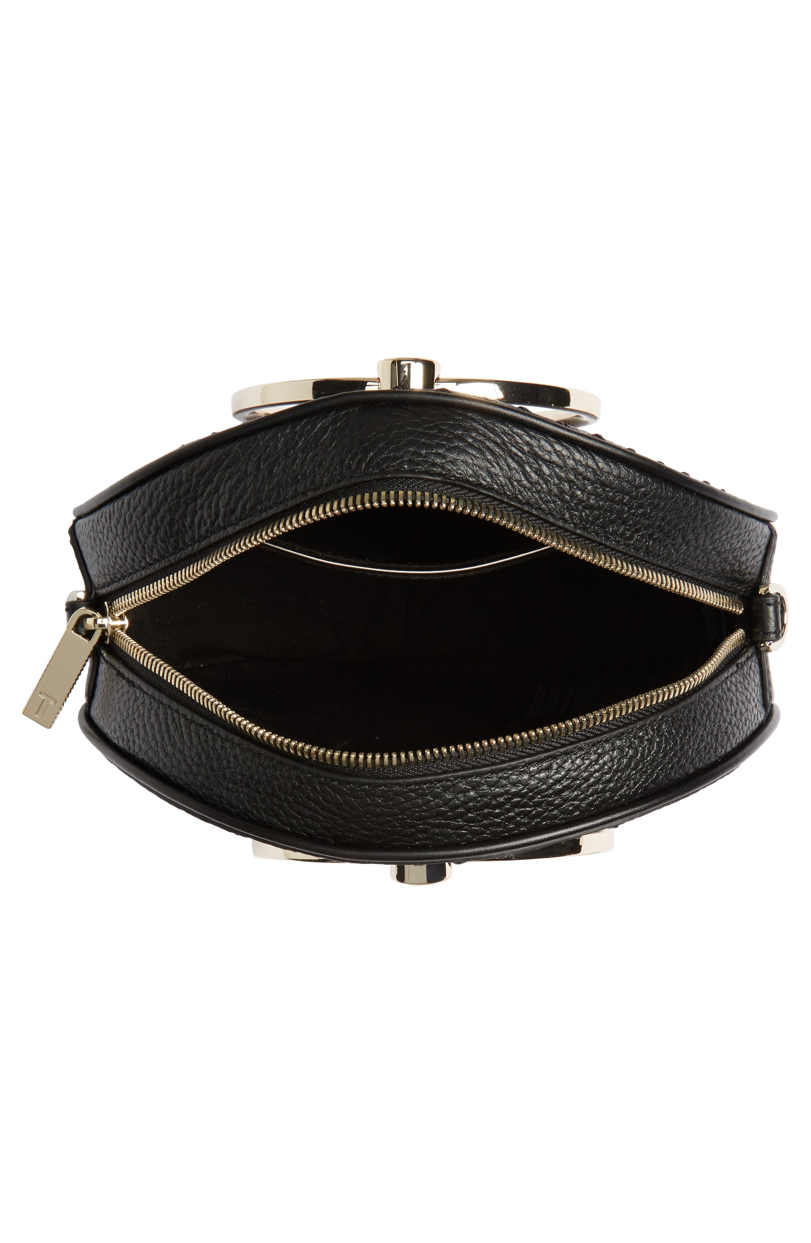 Ted Baker London Maddie Circle Leather Crossbody Bag, Alternate, color, 