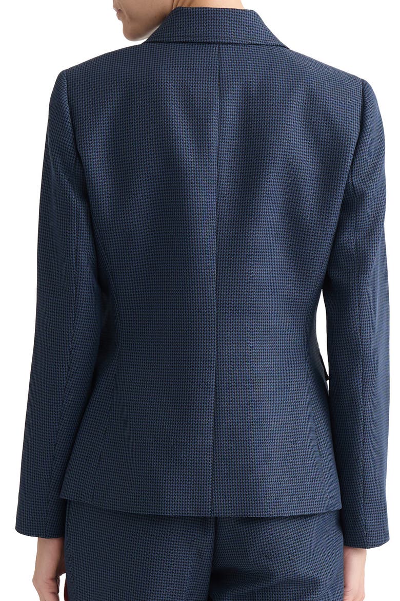 Houndstooth Microcheck Jacket, Alternate, color, BLUE NIGHT/ BLACK