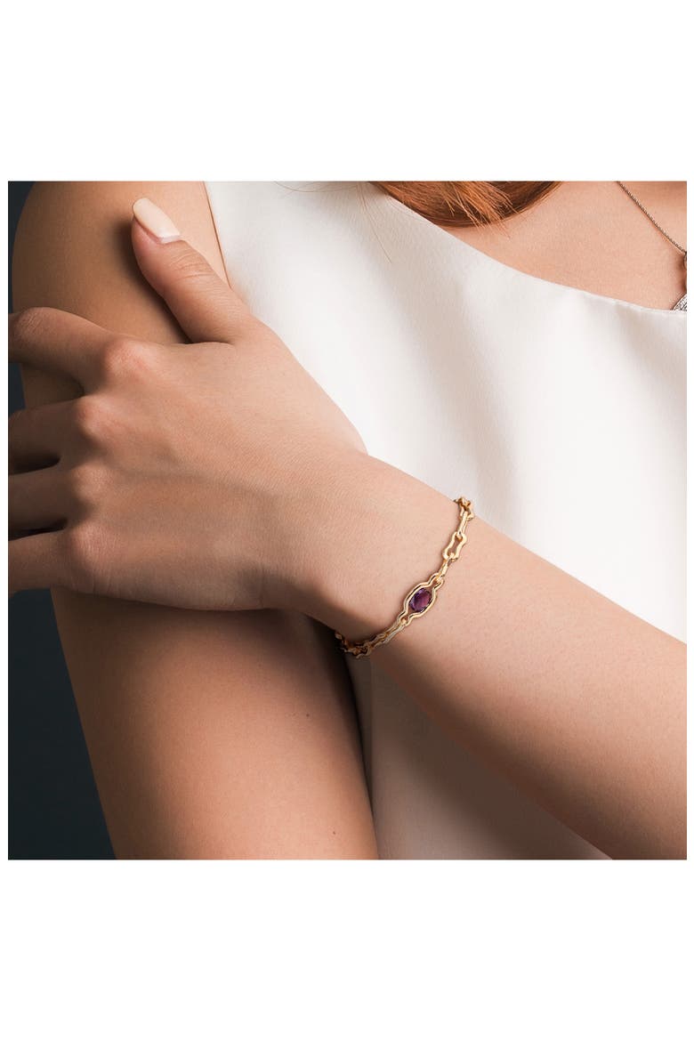 Amethyst Link Bracelet, Alternate, color, PURPLE