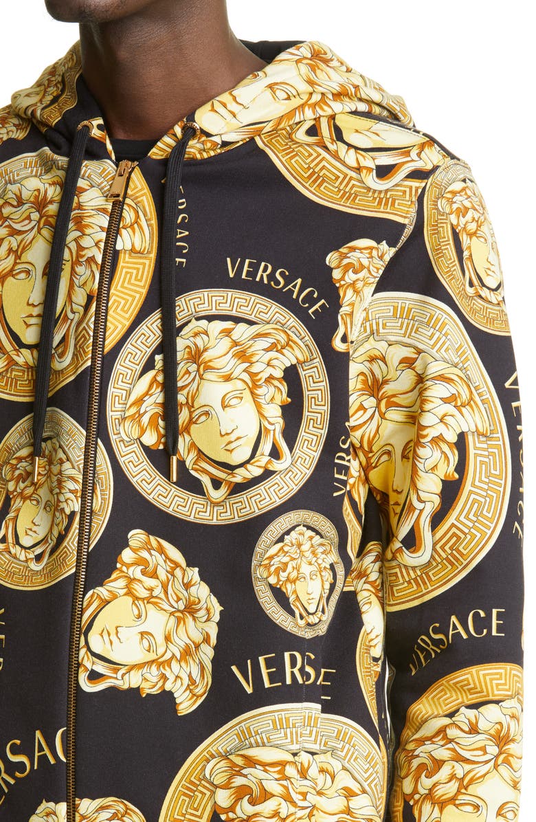 Versace Medusa Amplified Hoodie, Alternate, color, 