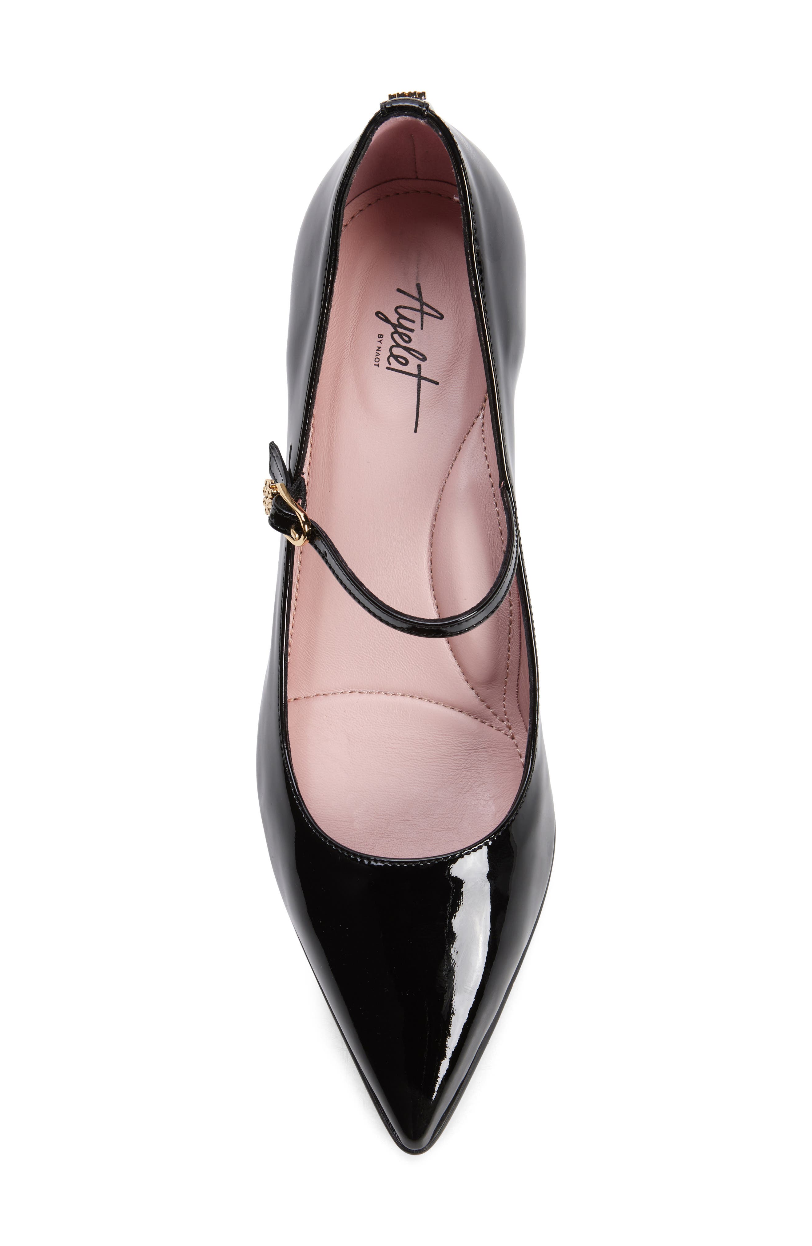 Naot Penny Pointed Toe Pump, Alternate, color, Blackc Classic Patent