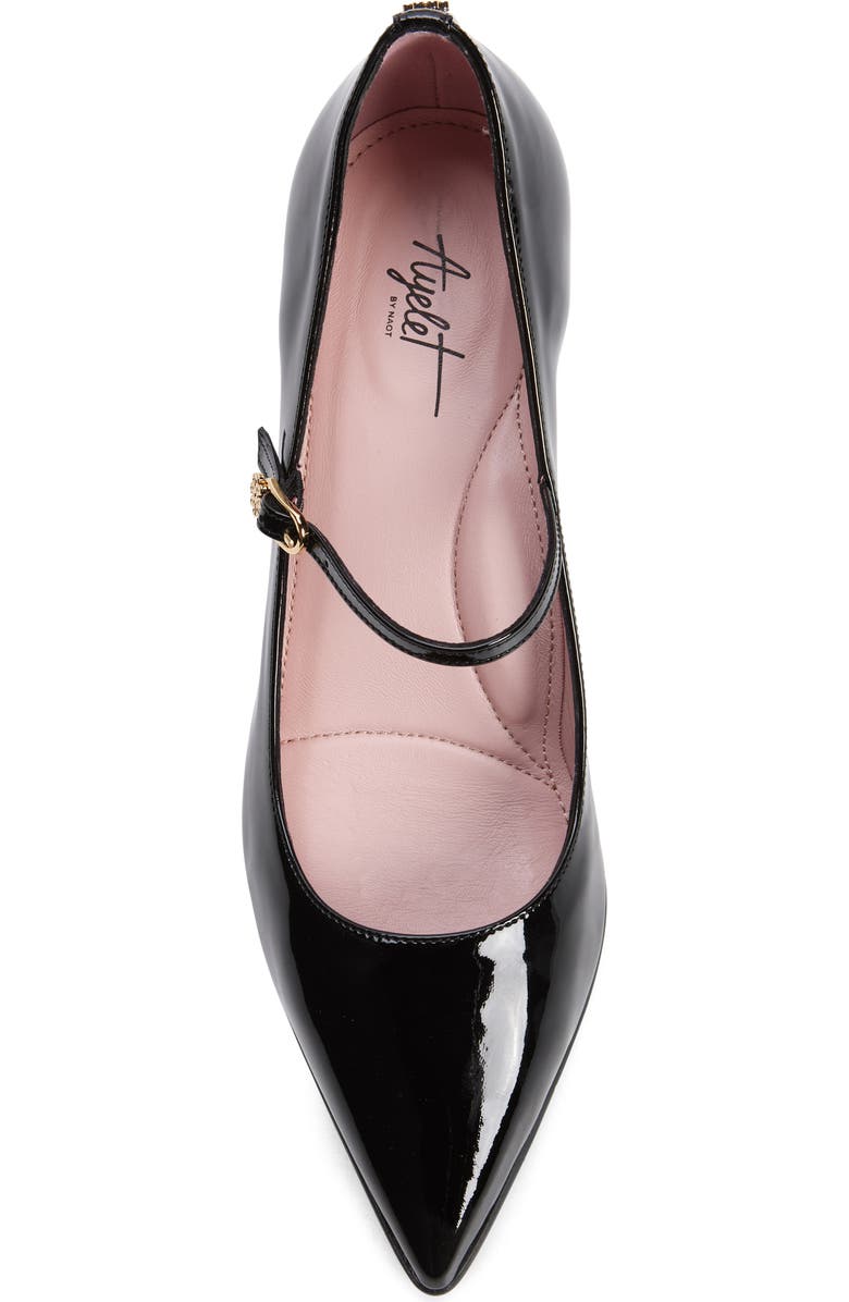 Naot Penny Pointed Toe Pump, Alternate, color, Blackc Classic Patent