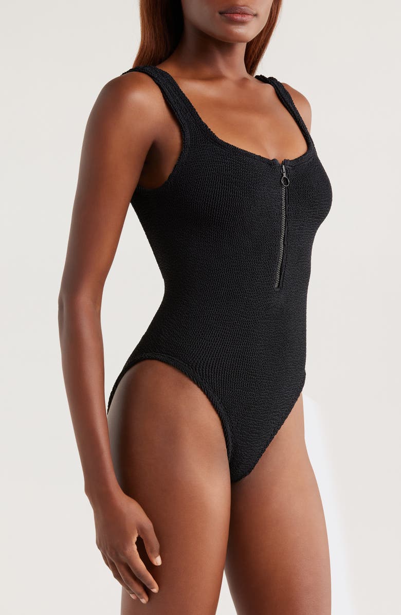 Hunza G Dallas Original Crinkle<sup>™</sup> One-Piece Swimsuit, Alternate, color, 