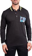 Maceoo Ascension 0084 Tipped Long Sleeve Polo