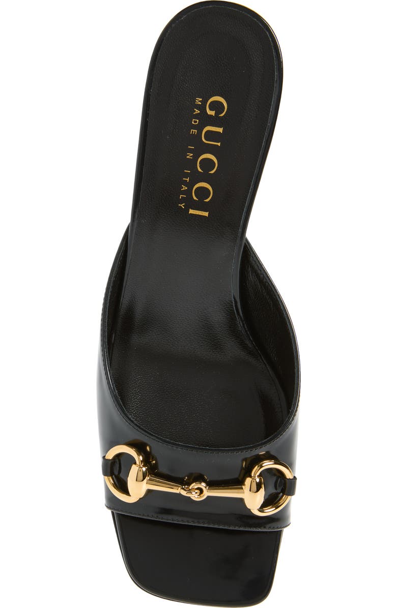 Gucci Signora Horsebit Slide Sandal, Alternate, color, 1000 Nero