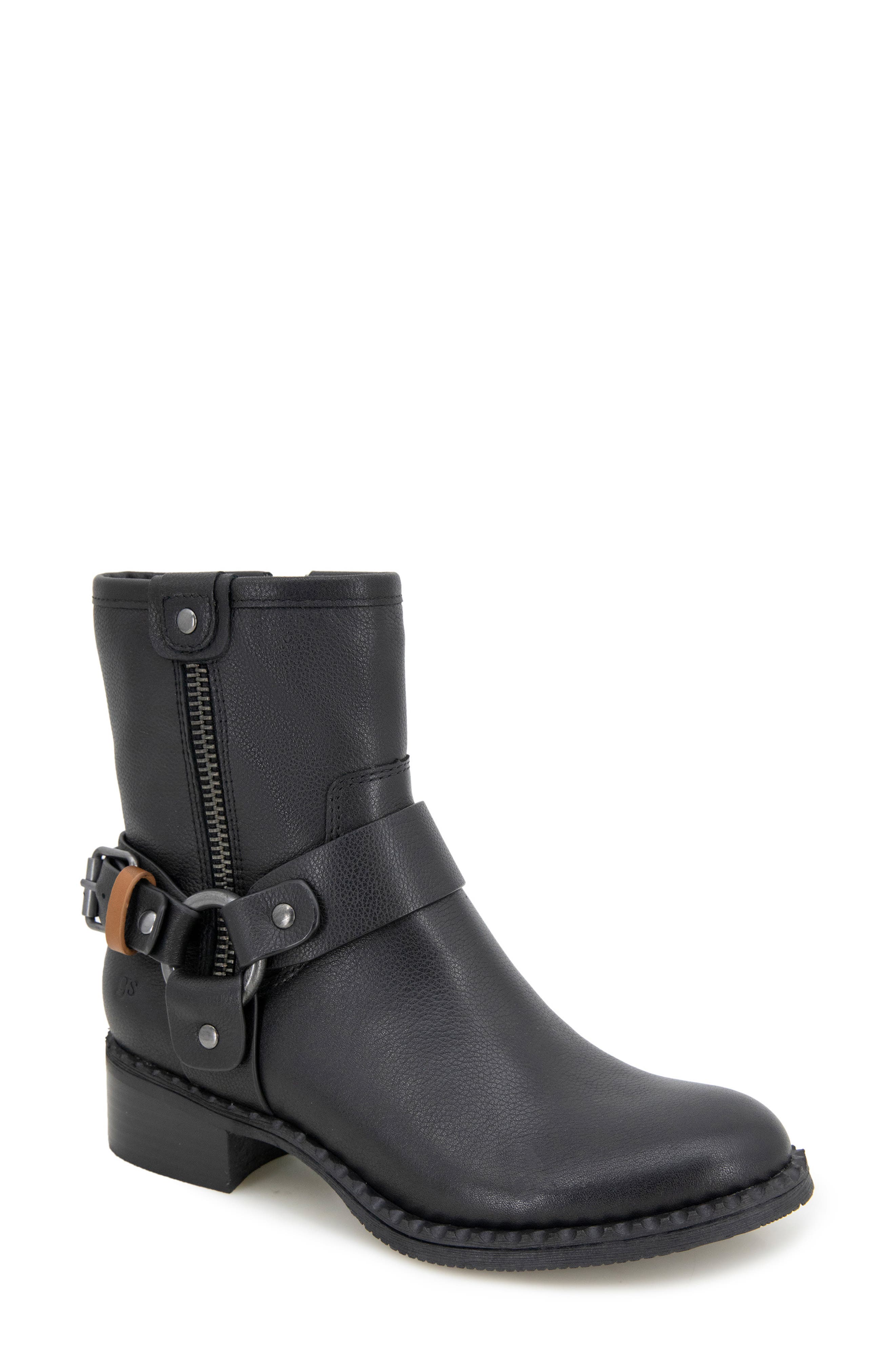 Gentle Souls Barker Bootie, Main, color, Black Leather