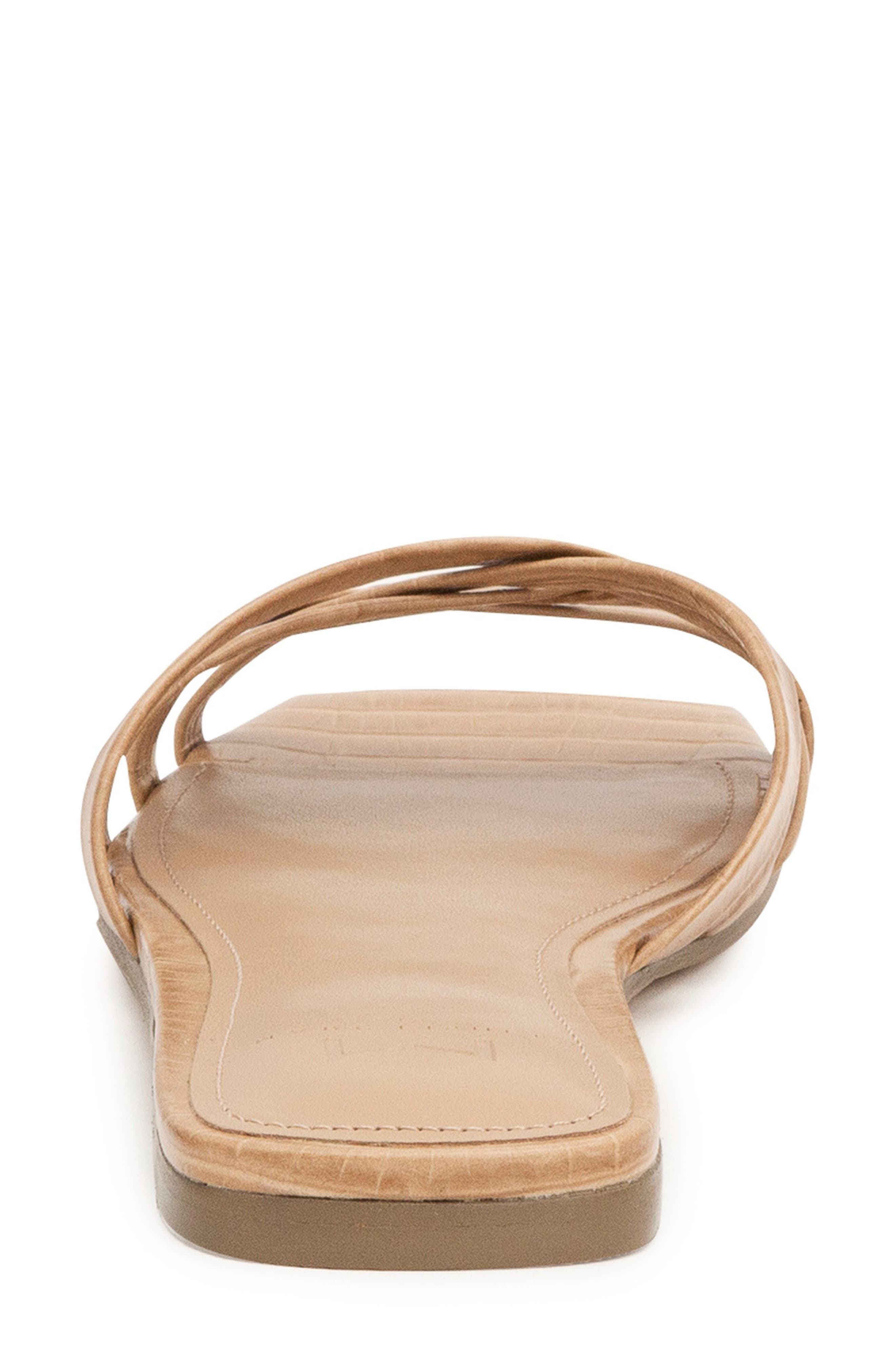 Varro Slide Sandal, Alternate, color, NUDE LEATHER