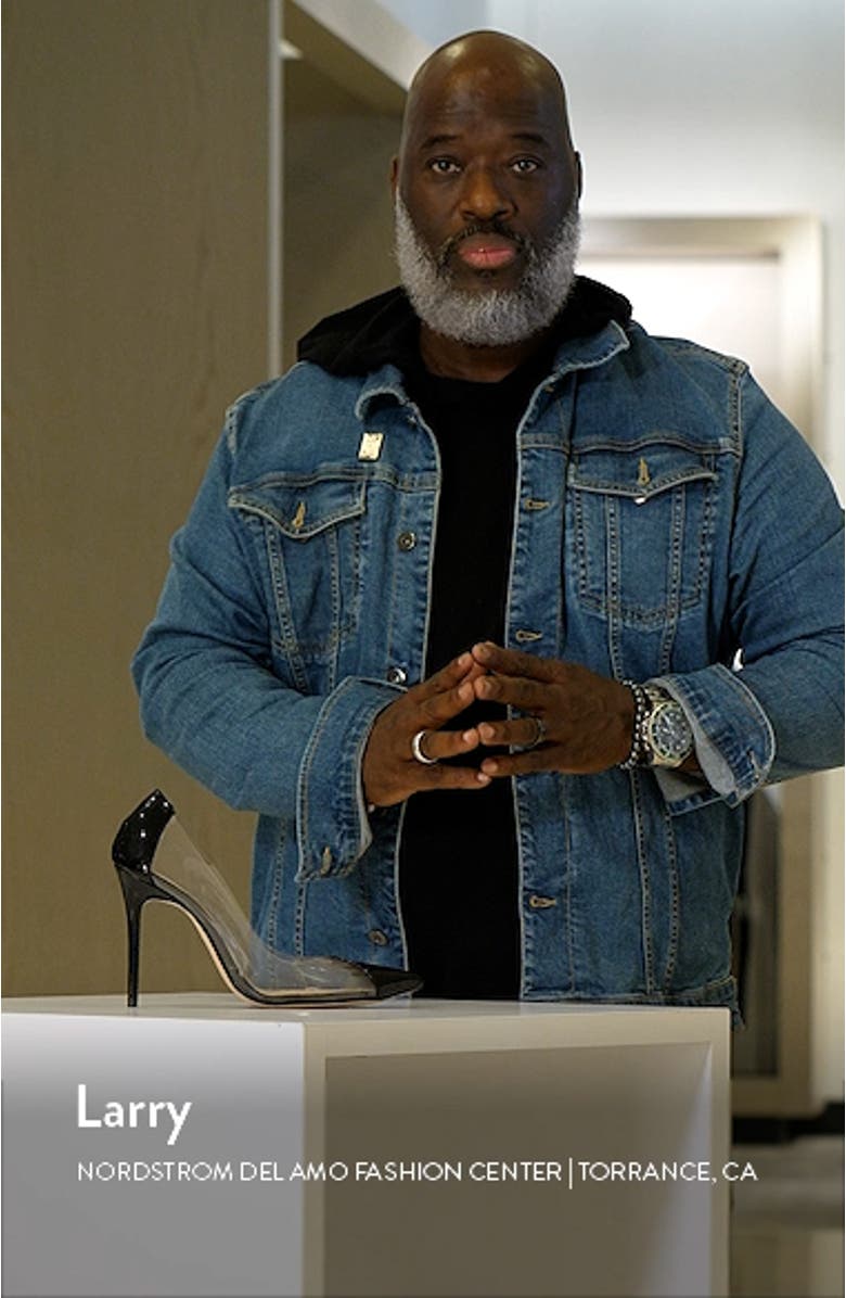 Cendi Transparent Pointed Toe Pump, sales video thumbnail