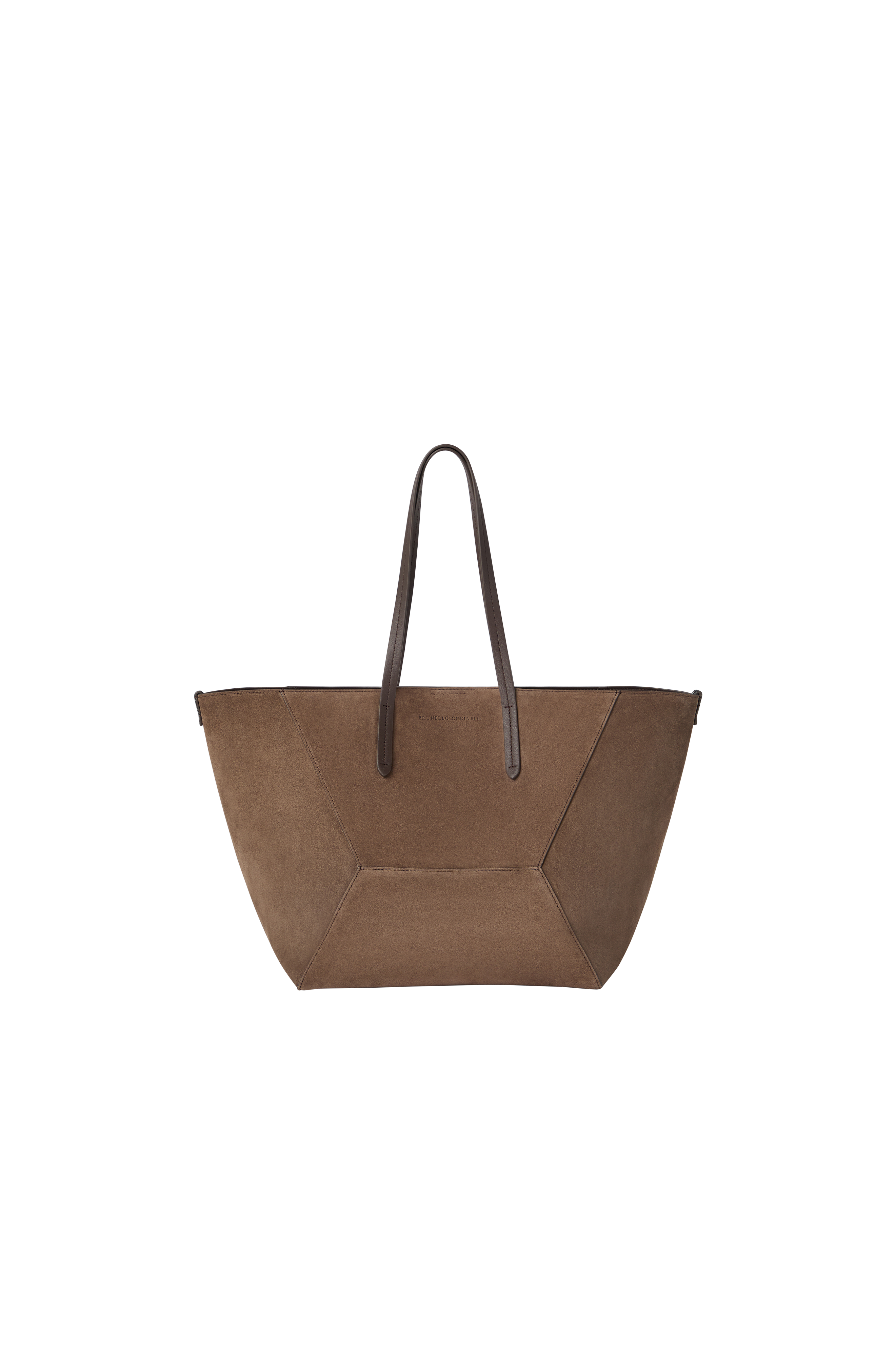 BC Duo bag in suede with monili, Alternate, color, Brown