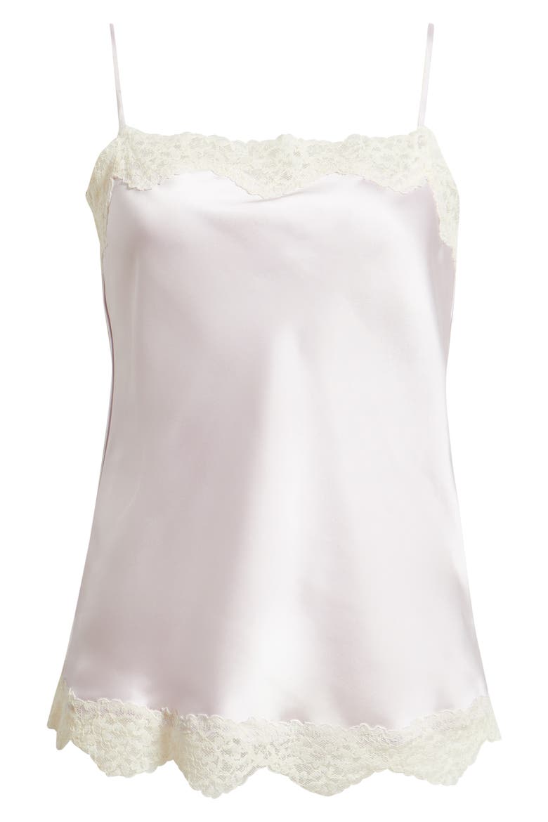 Delicat Satin Lace Trim Camisole, Alternate, color, LIGHT/ PASTEL PURPLE