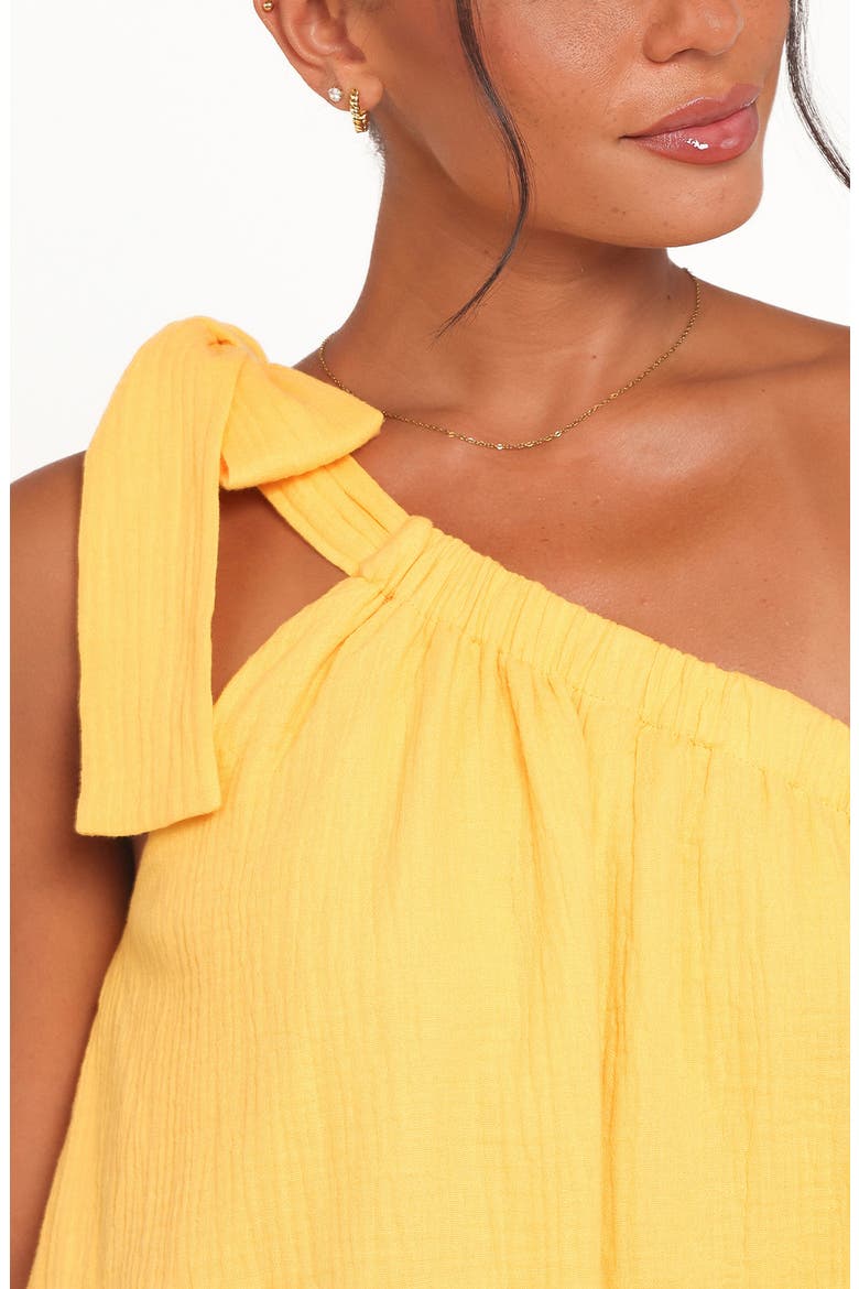 Miffy One-Shoulder Cotton Romper, Alternate, color, MANGO