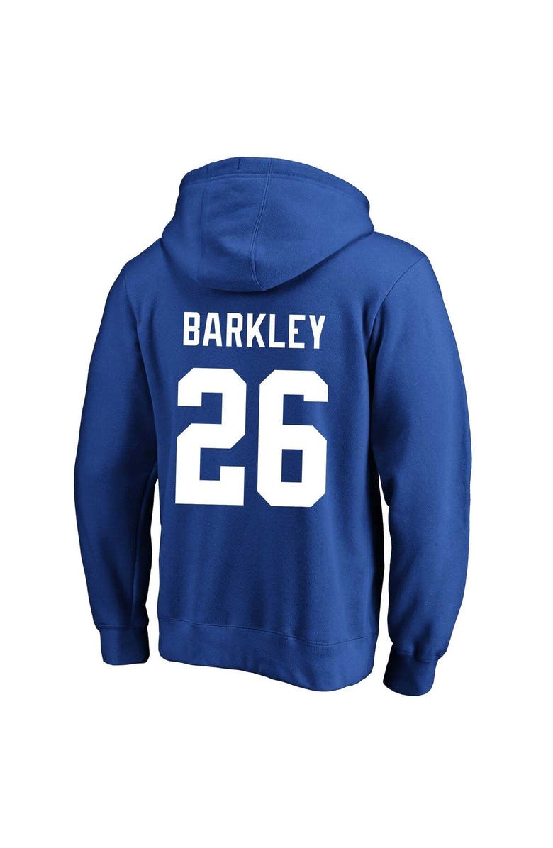 FANATICS Men's Fanatics Branded Saquon Barkley Royal New York Giants Big & Tall Fleece Name & Number Pullover Hoodie, Alternate, color, 