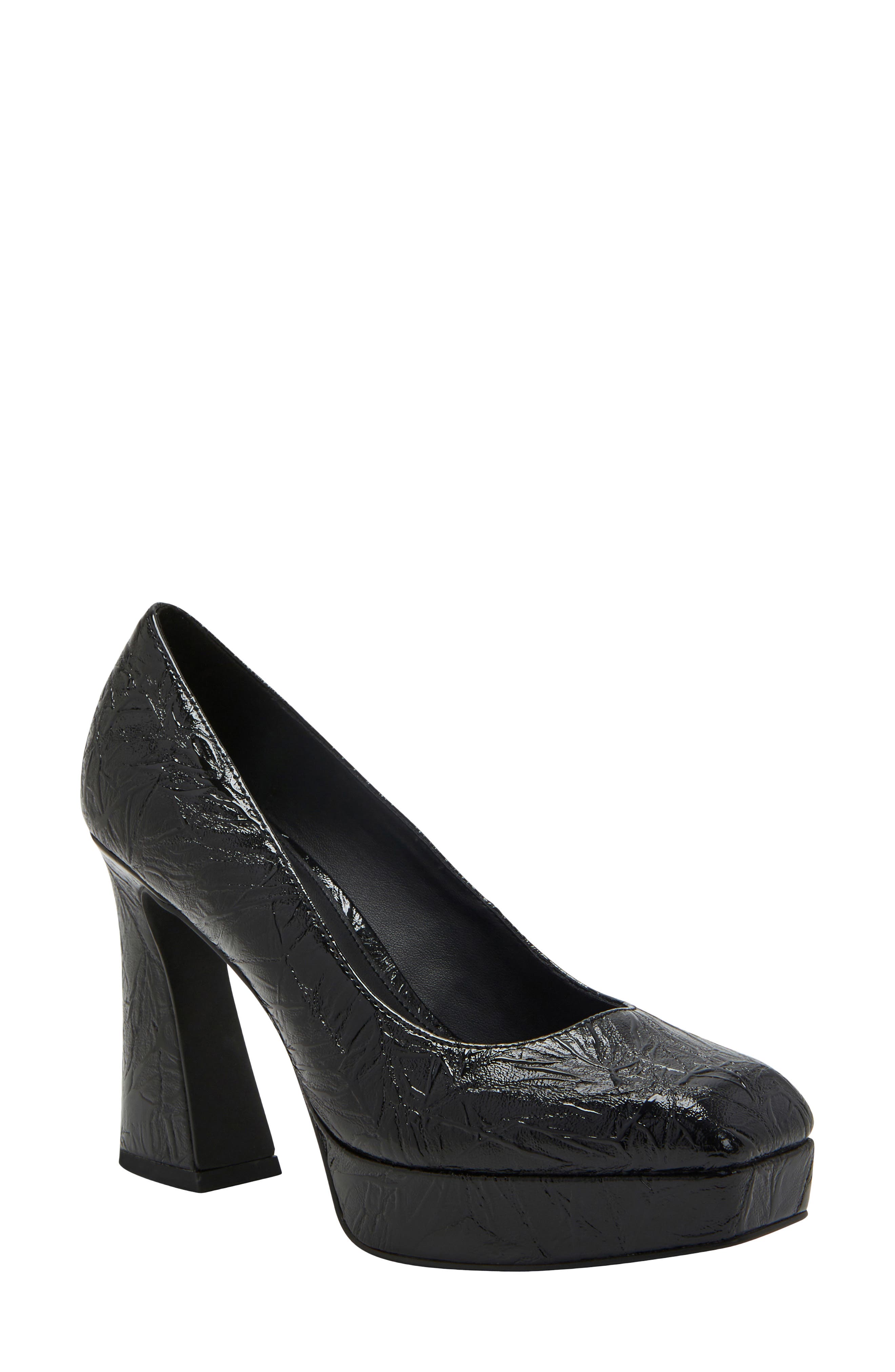 The Square Platform Pump, Main, color, BLACK
