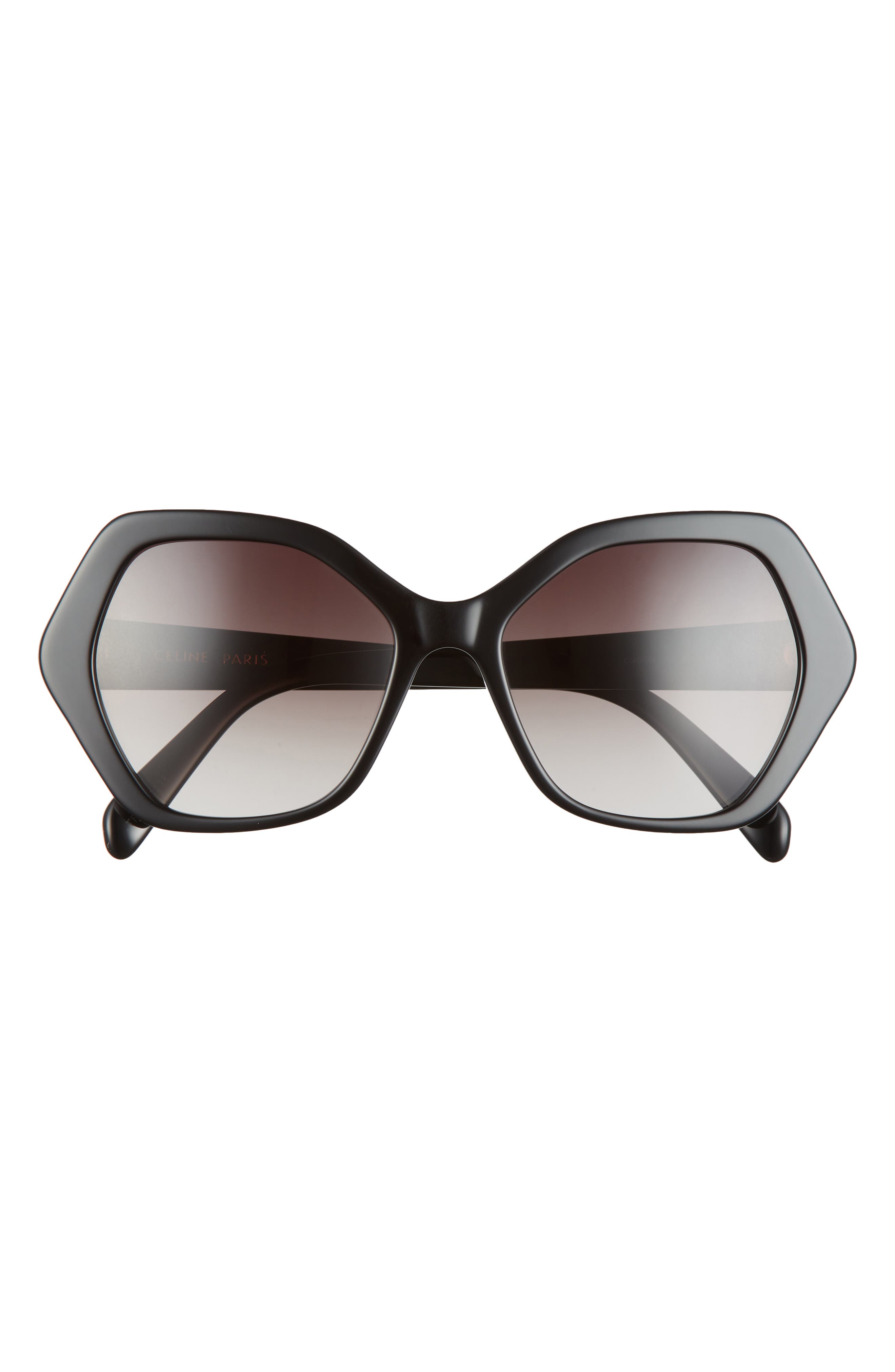 CELINE 56mm Gradient Geometric Sunglasses