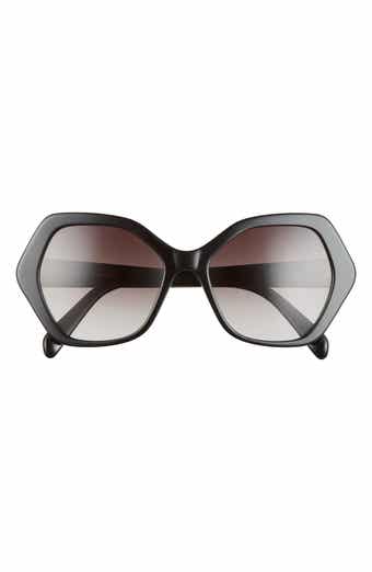 CELINE 56mm Gradient Geometric Sunglasses