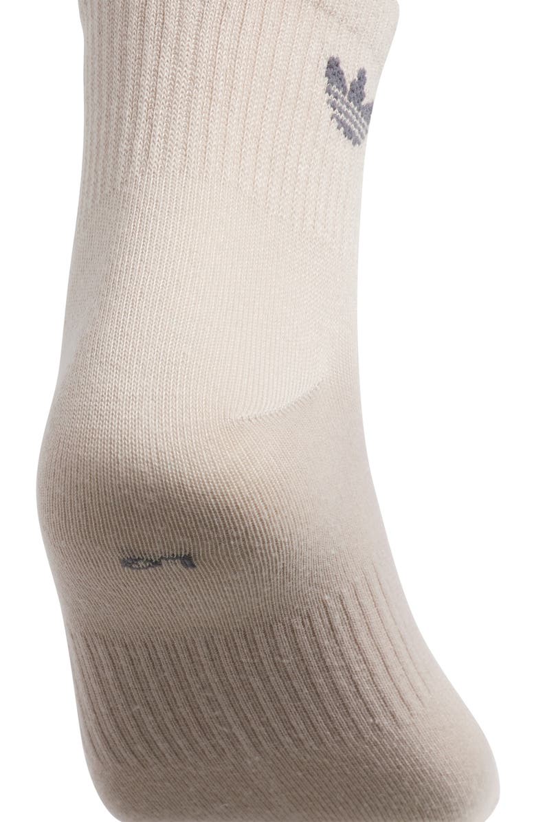 adidas Gender Inclusive Originals Superlit Assorted 6-Pack Quarter Socks, Alternate, color, Beige/ Grey/ Wonder White