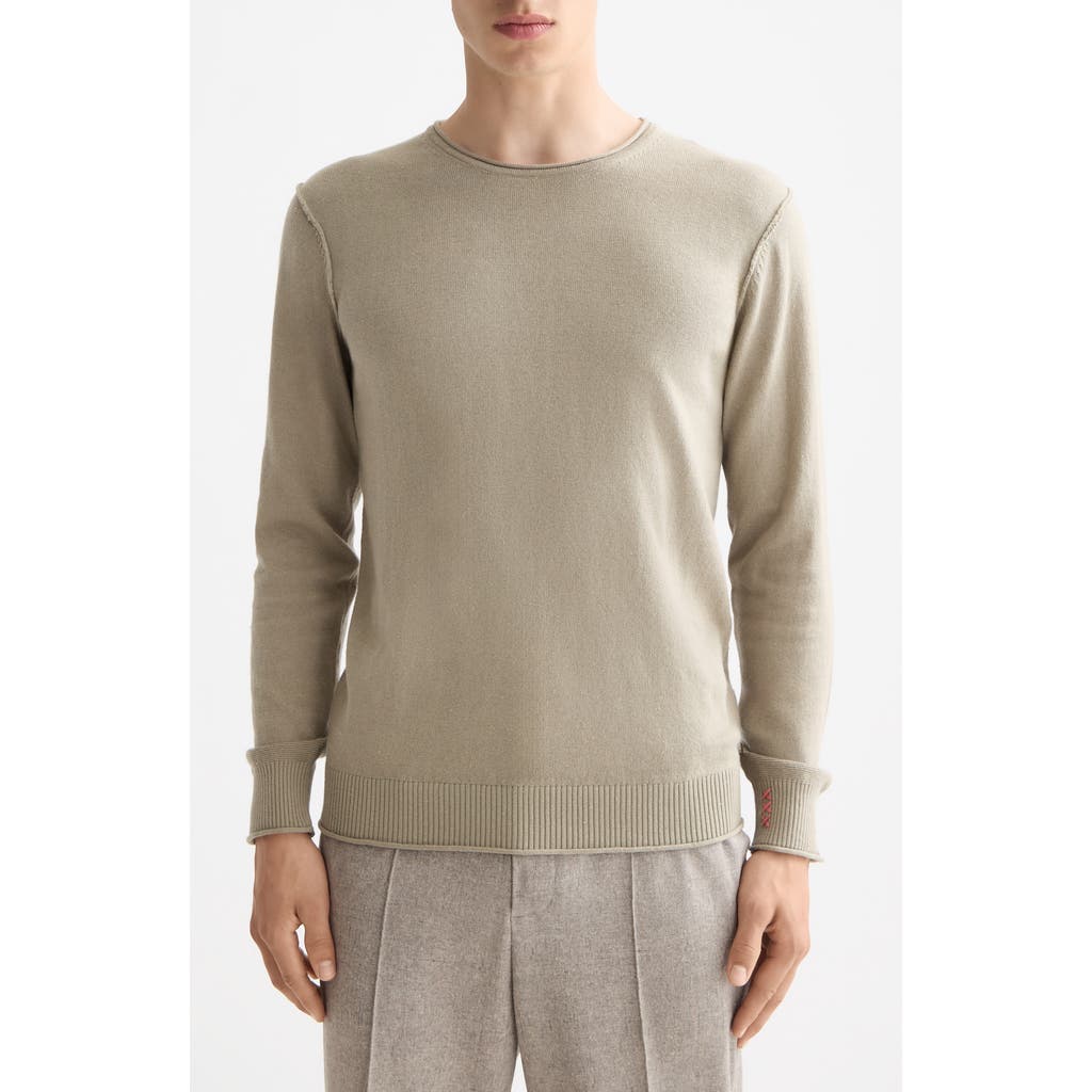 Scotch & Soda Neps Cotton & Wool Sweater In Gray