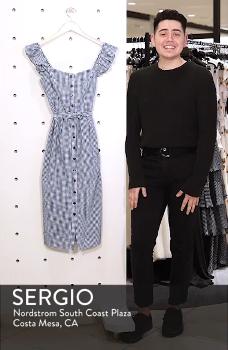 Carly Gingham Sheath Dress, sales video thumbnail