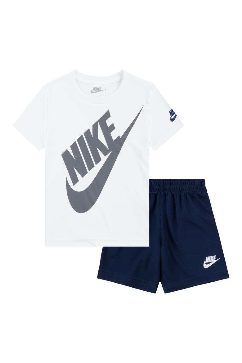 Kids' Futura Graphic Tee & Shorts, Main, color, MIDNIGHT
