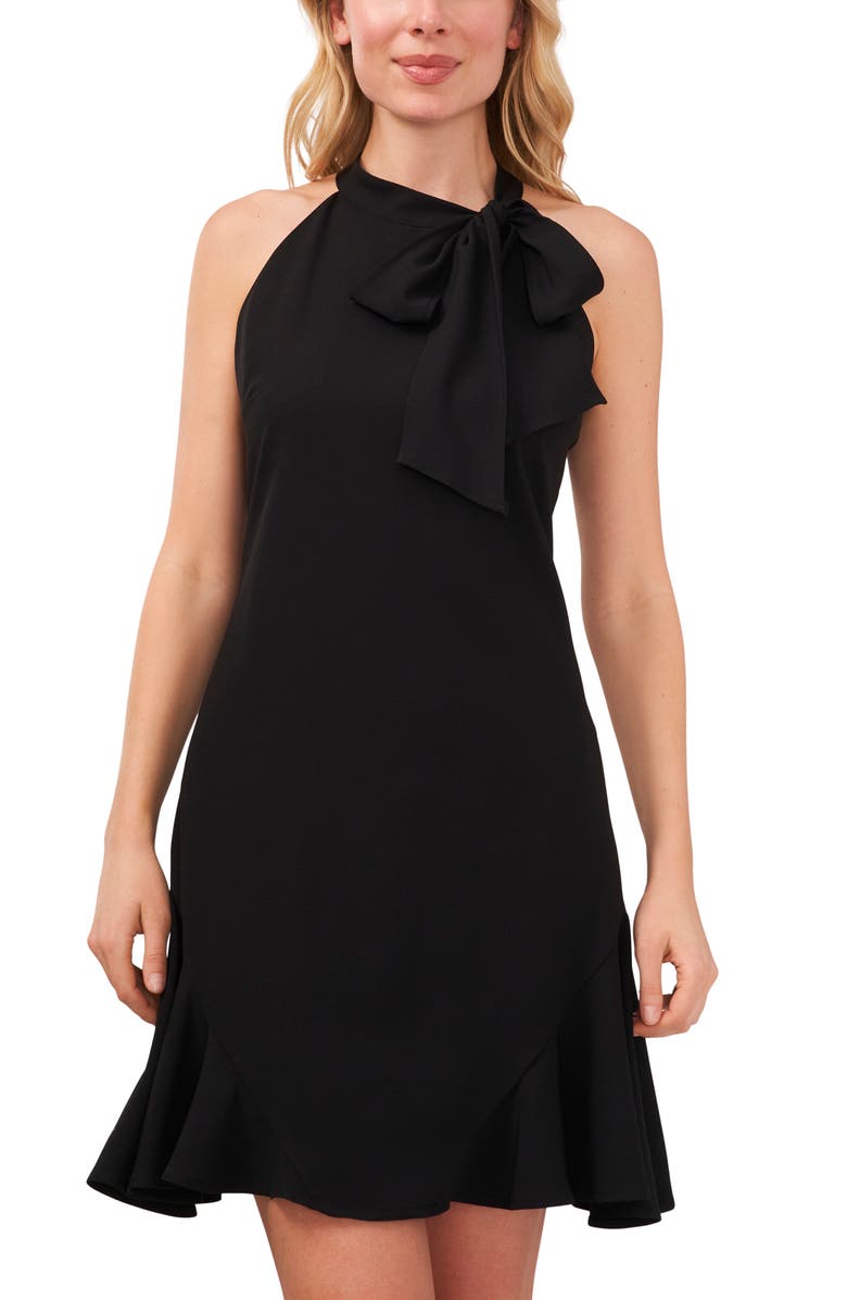 CeCe Tie Neck Sleeveless Dress, Alternate, color,