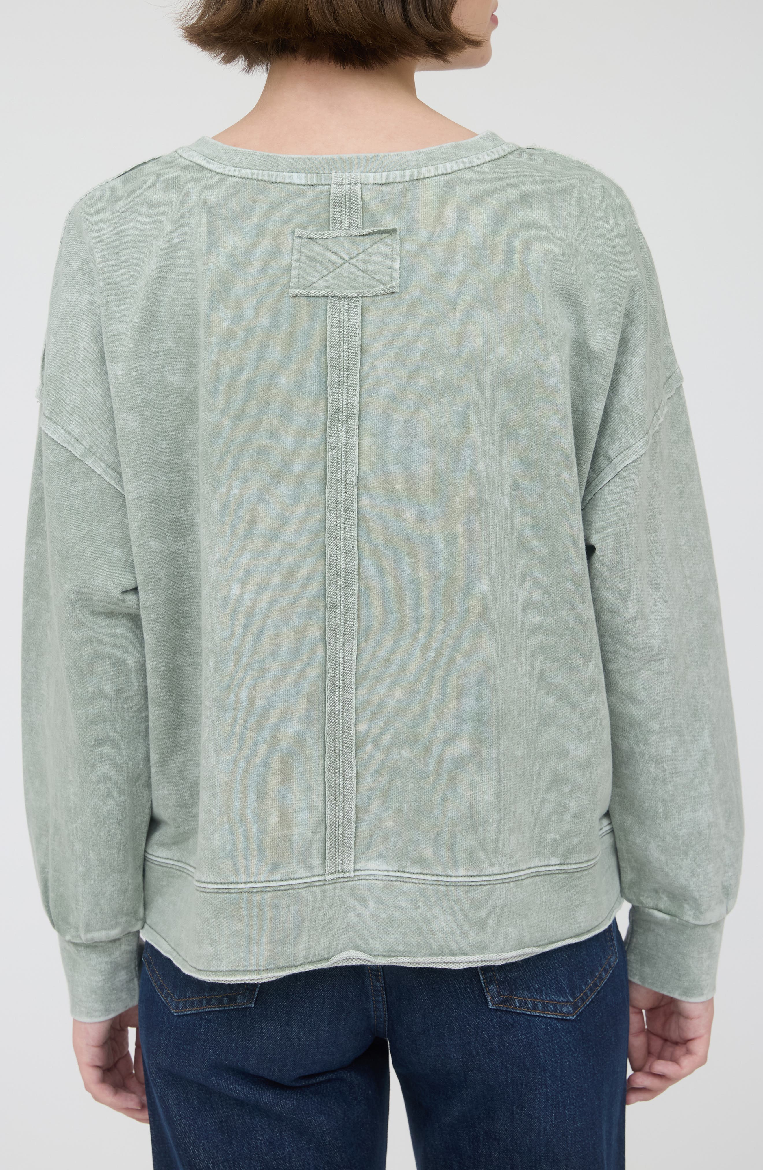 Split Neck Long Sleeve Shirt - image 2