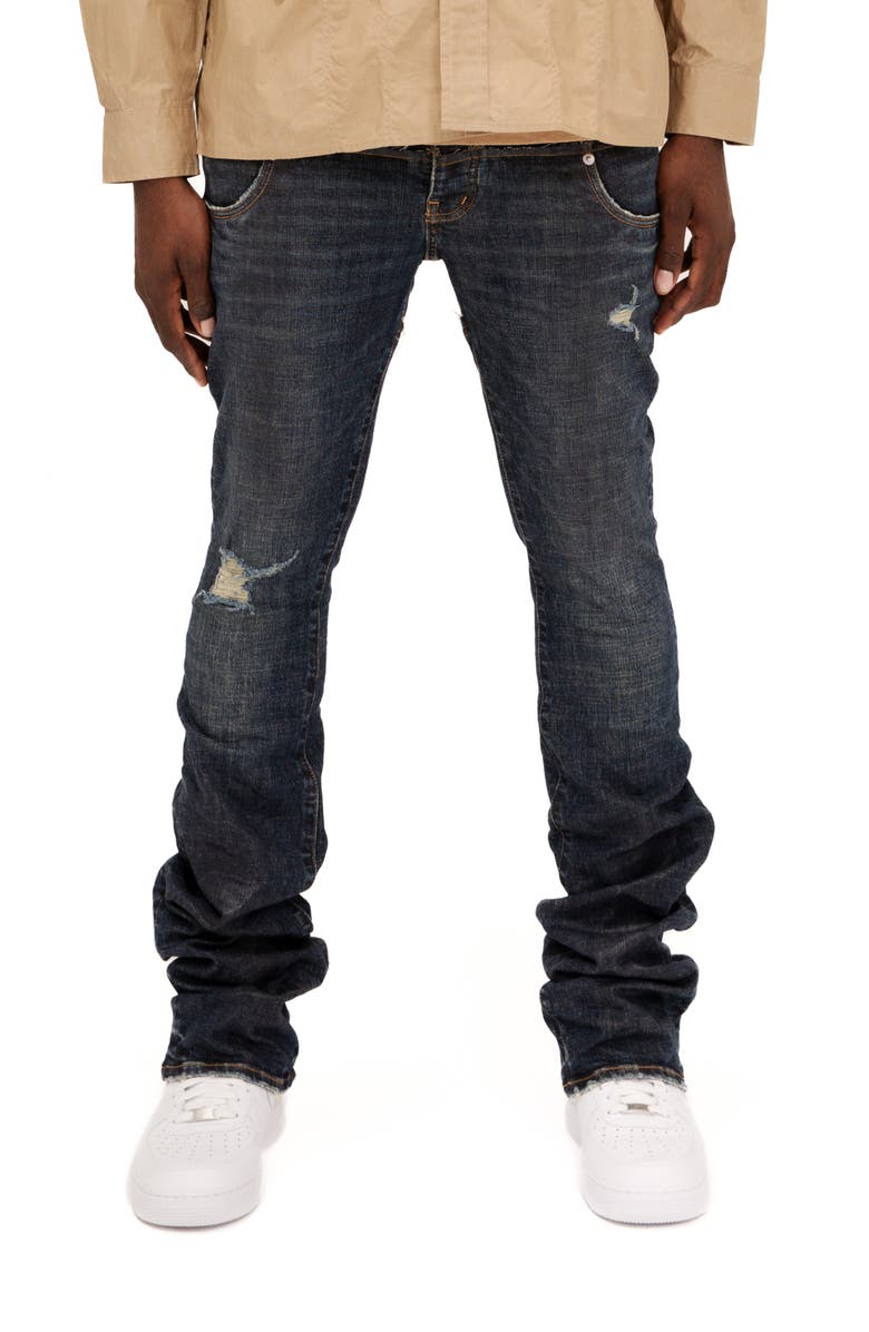 PURPLE BRAND Double Waist Flare Jeans, Main, color,