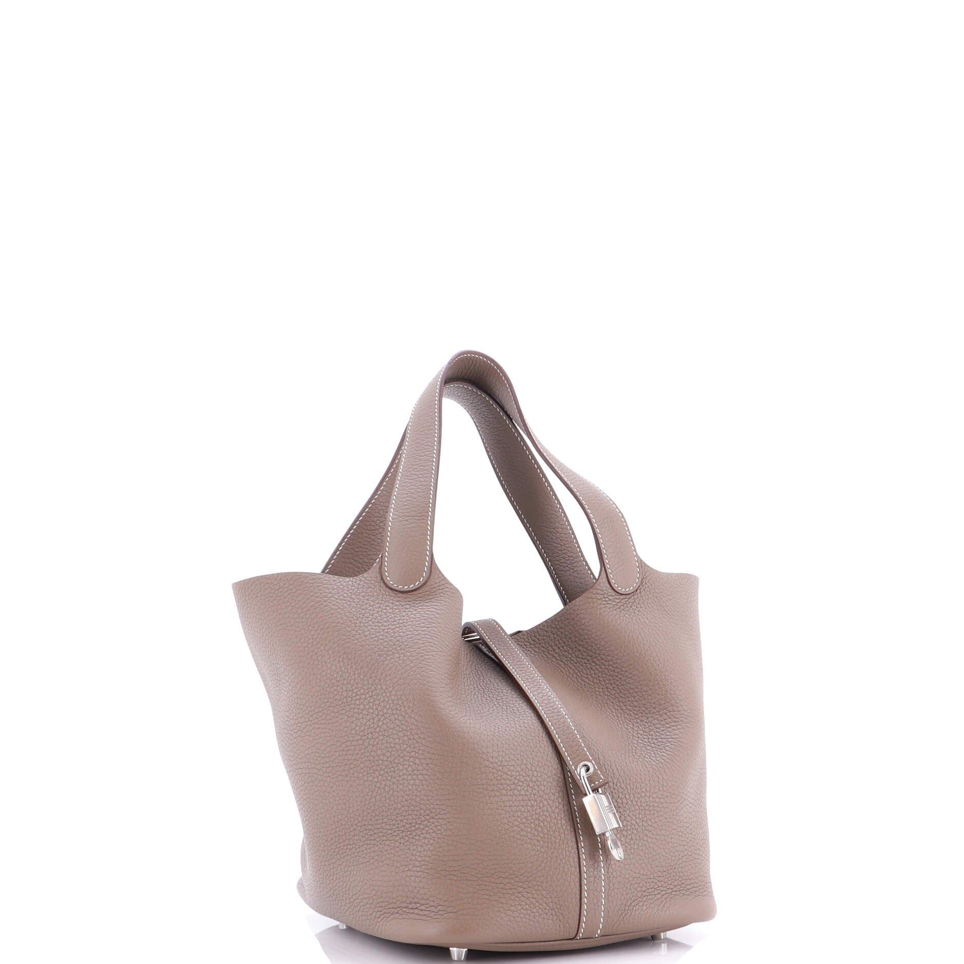 Pre-Owned Hermes Picotin Lock Bag Clemence MM, Alternate, color, 