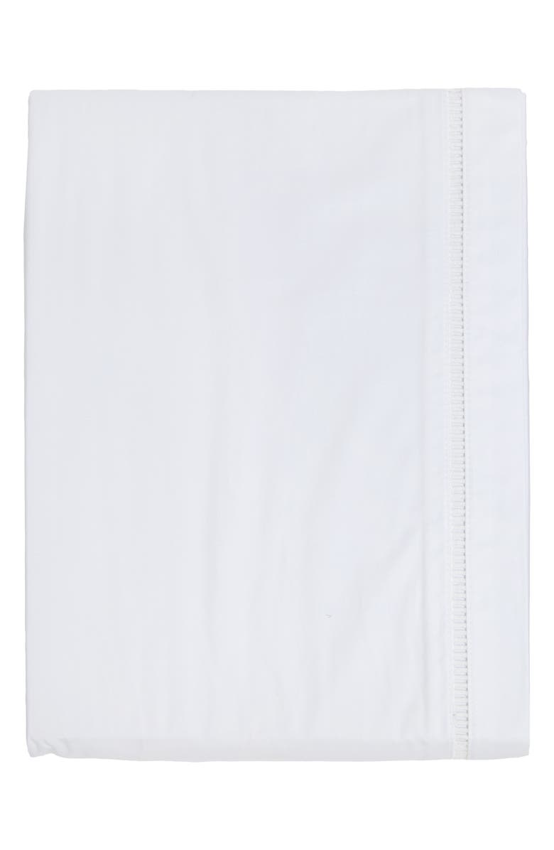 Pom Pom at Home Como Ladder Stitch Bedskirt, Main, color, White