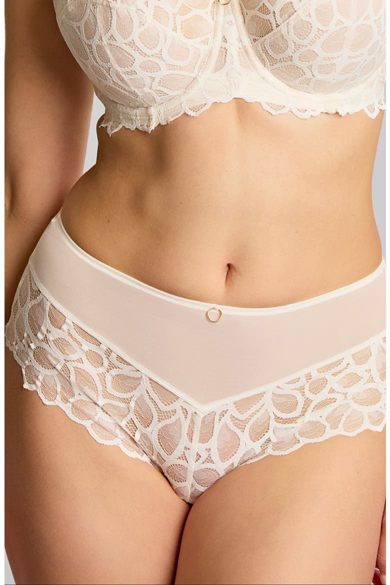 Allure Lace Cheeky Briefs, Main, color, IVORY