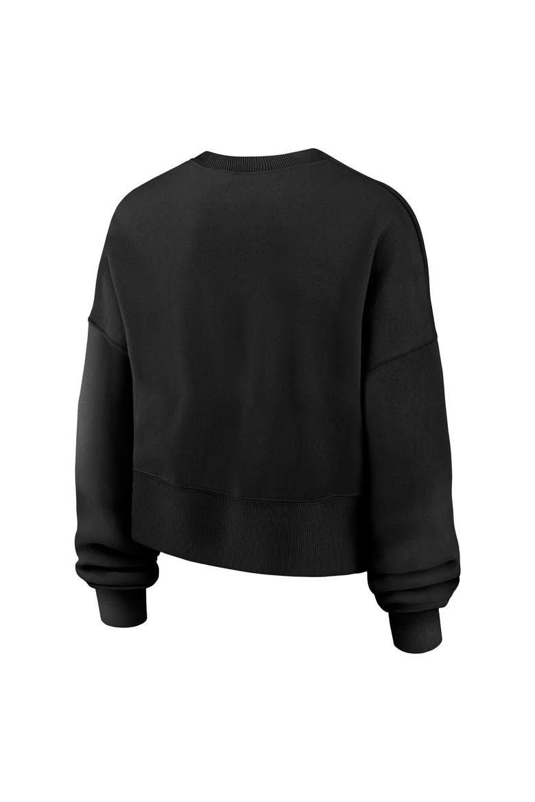 Women's Nike Black Denver Broncos Oversized High Hip Legacy Arch Phoenix Fleece Sweatshirt, Alternate, color, Black