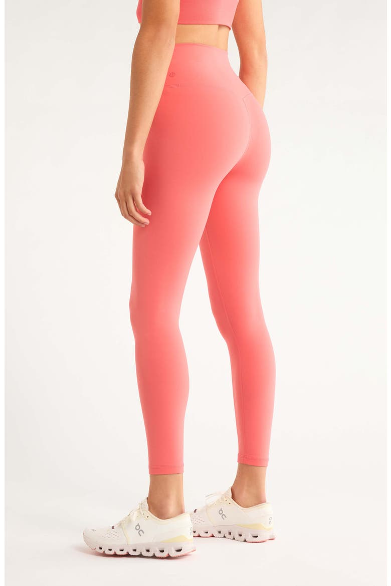 Studio Luxe High Waist 7/8 Leggings, Alternate, color, CORAL SHARON