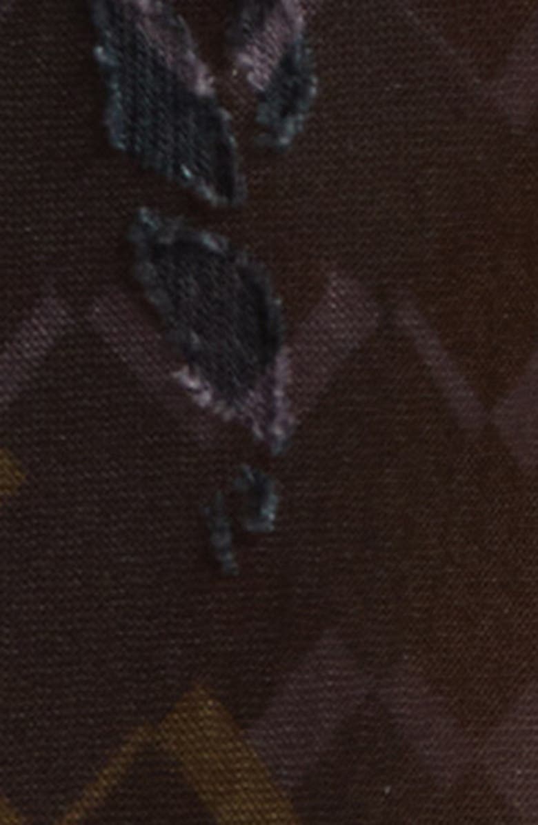 Siedrés Monica Tiered Ruffle Chiffon Maxi Dress with Detachable Scarf Tie, Alternate, color, Black Multi